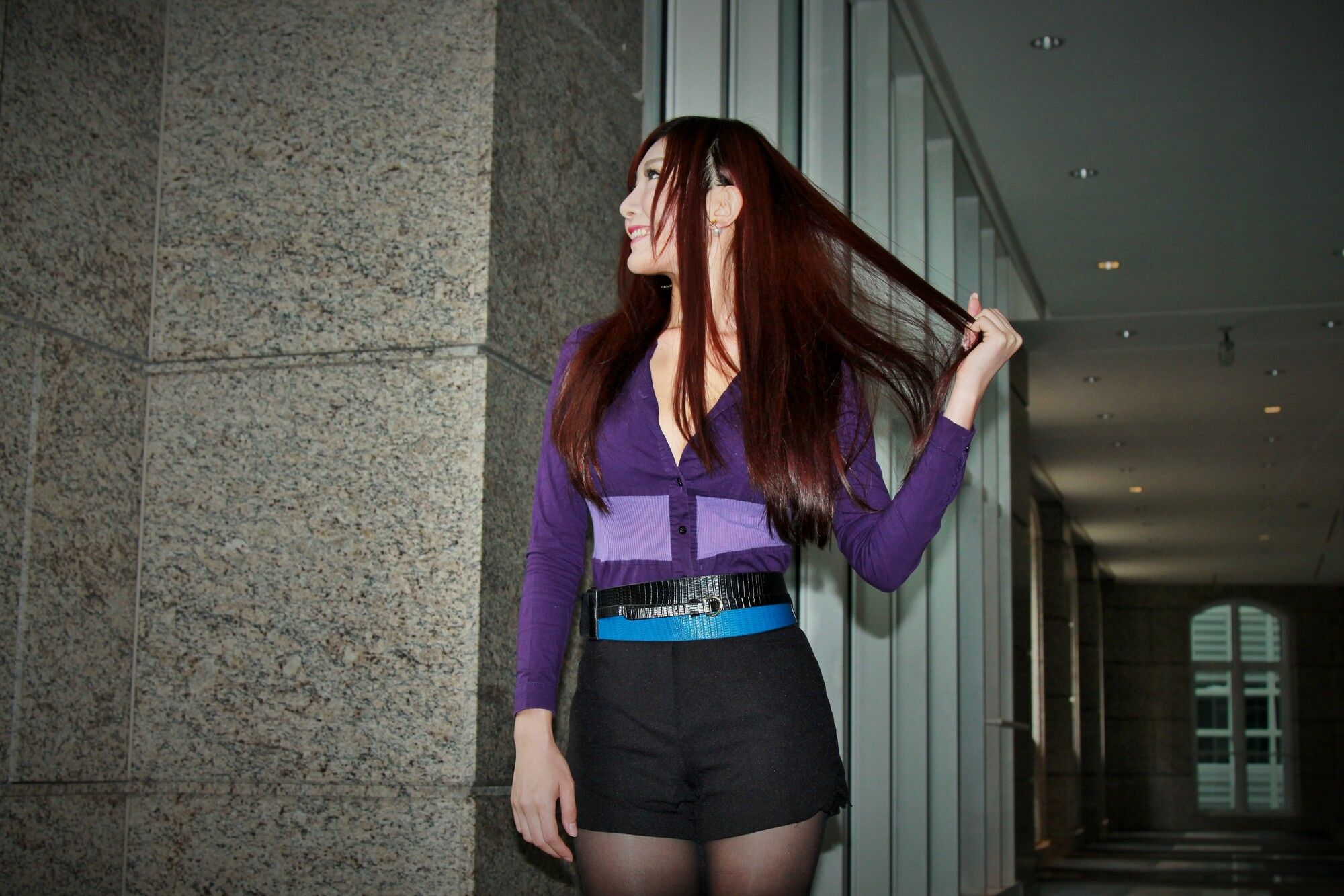 Taiwan Pretty Girl Xie Fu Yu《Black Silk Skirt in Xinyi District》